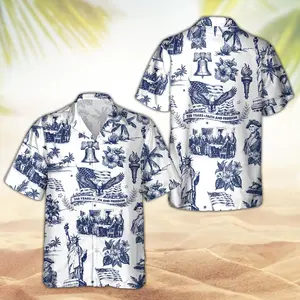 [Made-to-Order] America 250 Hawaiian Shirt 1776-2026, Vintage Patriotic Shirt, 250 Years of America Celebration Button Down, Gift For Him