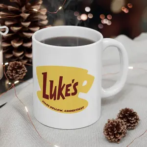 [Sale Up To 40% + Freeship] Luke's Diner Mug, Gilmore Girls Gift, Gilmore Girls Mug, Gifts For Her, Luke's Diner, Retro Diner, Stars Hollow Mug, 11oz & 15oz, ceramic mug