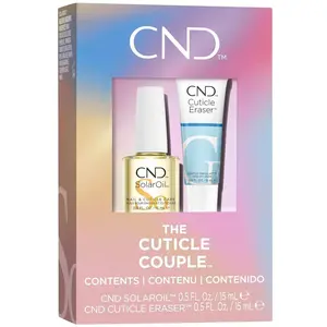 Cuticle Couple, SolarOil + Cuticle Eraser, Natural Blend Oils, Moisturizes and Conditions Skin, Gentle Exfoliator, 0.5 fl oz.