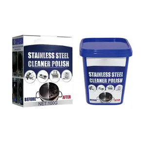 Stainless steel cleaning paste for kitchen, removes rust from cookware, and cleans black grime from pot bottoms and stoves