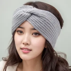 Winter Ear Protection Headband, Thick Warm Knitted Sporty Design, Soft & Stylish Hair Accessory for Cold Weather