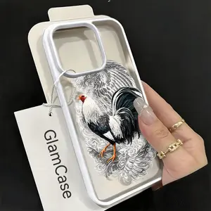 Rooster Phone Case，Barnyard Animal Style for iPhone 17 16 15 14 13 12 11 Plus Pro Max Gift.A17