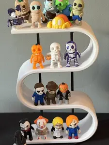 3D Printed Halloween Mini's Freddy Pennywise Jigsaw Chucky Skeleton Spider Jason Myers Headless Horseman Zombie Pumpkin Tiffany Mummy Bat