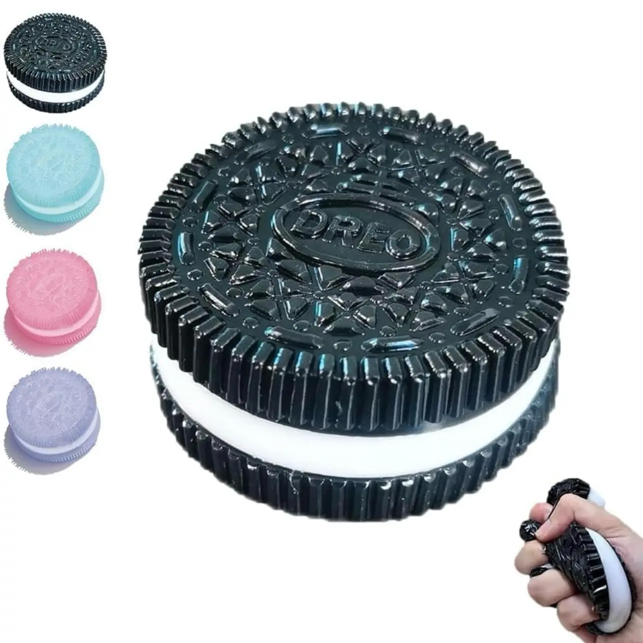 【2025 New】Handmade Silicone Stress Relief Squishy Toy Taba Squishy Dessert Kawaii Squishies PVC New Fidget Toy Stress Relieving Fur Ball OPP Packaging