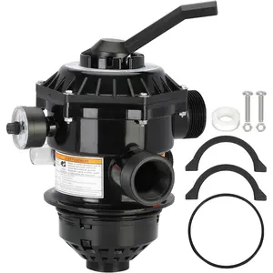 262506 1-1/2-Inch 6-Way Clamp Style Valve Compatible with pentair 262506 Multiport Valve,Fit for Tagelus/Sand Dollar/Meteor Pool and  Sand Filter