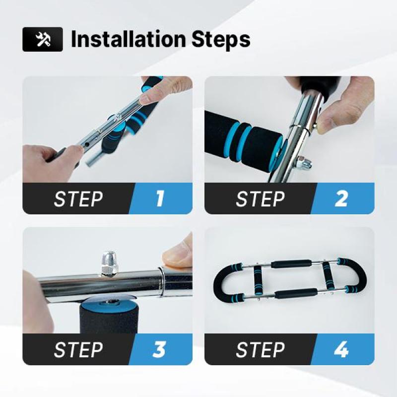 Multi-purpose arm/chest trainer 90–120 lbs of adjustable resistance Detachable for easy portability Suitable for both men and women