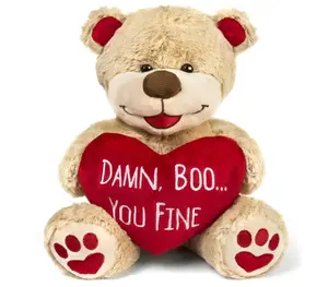 Valentine Bear - Funny 8" Tall Premium Soft Teddy - Ideal for Long Distance Relationship Gifts & 1 Month for Girlfriend