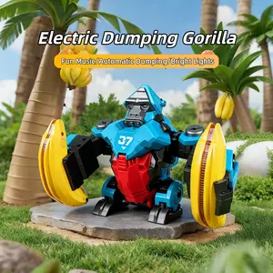 Stunt Somersault Gorilla: Dazzling Lights, Fun Music, 360° Stunt Rolls & Light-Up Walk.3+ Kids squeal with excitement instantly. Gift it, watch their joy, and soak up perfect pick pride! Christmas gift! transformer toys transformer toys for boys 4-6