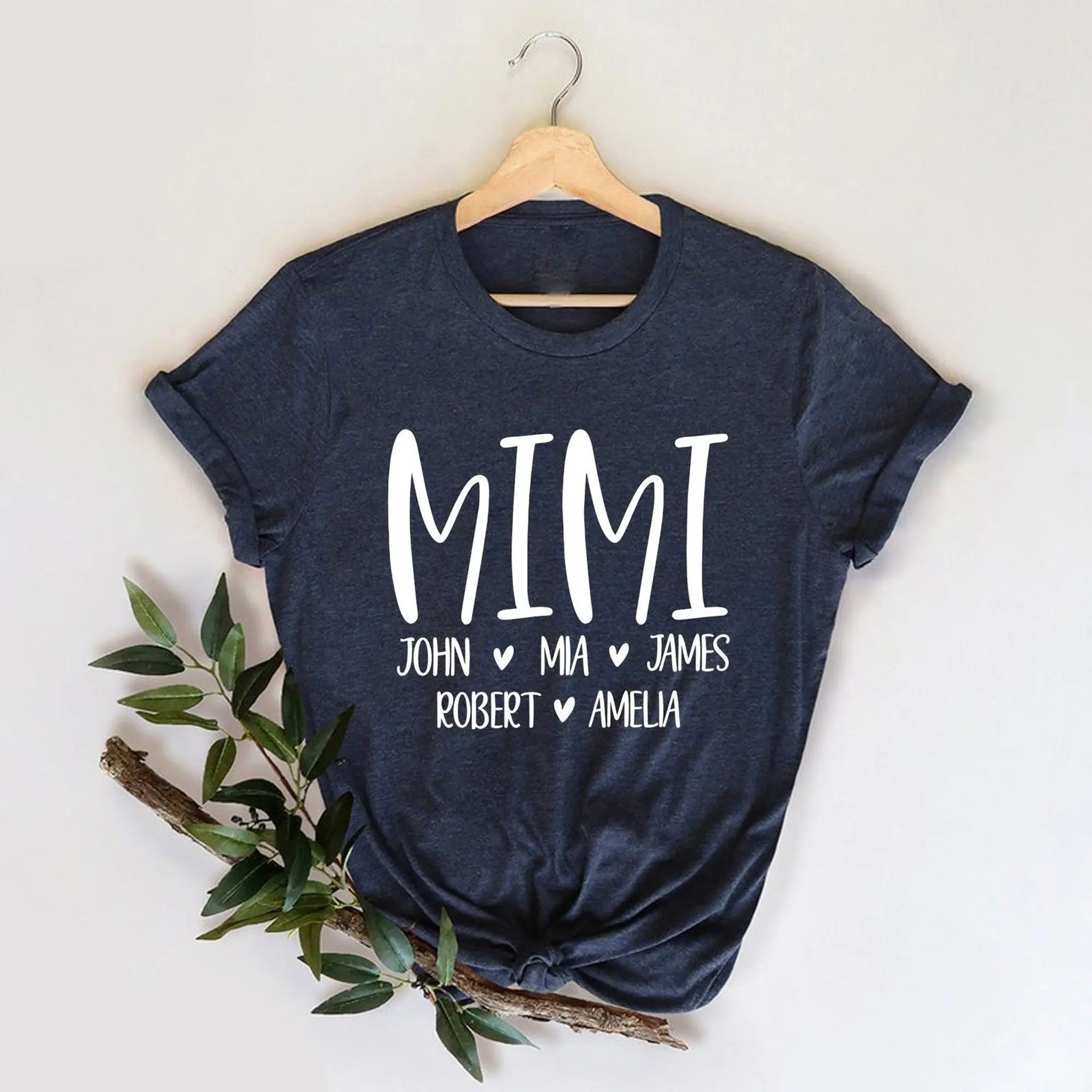 Personalized Mimi Shirt, Birthday Gift Grandchildren Custom Mimi Shirt, Mimi Shirt With Grandkids Names, Mimi Shirt Mother’s Day Gift
