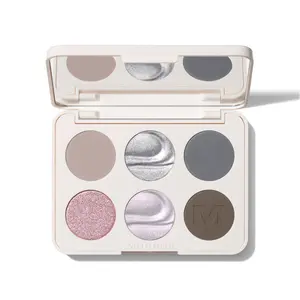 Morphe ChromaPlus 6-Pan Eyeshadow Palette - Pigment-Packed Performance & All-Day Wear - Includes Personal Application Mirror