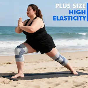 2 pieces/1 pair - Ultra-thin high-elasticity knitted compression knee pads, breathable and comfortable knee sleeves, unisex