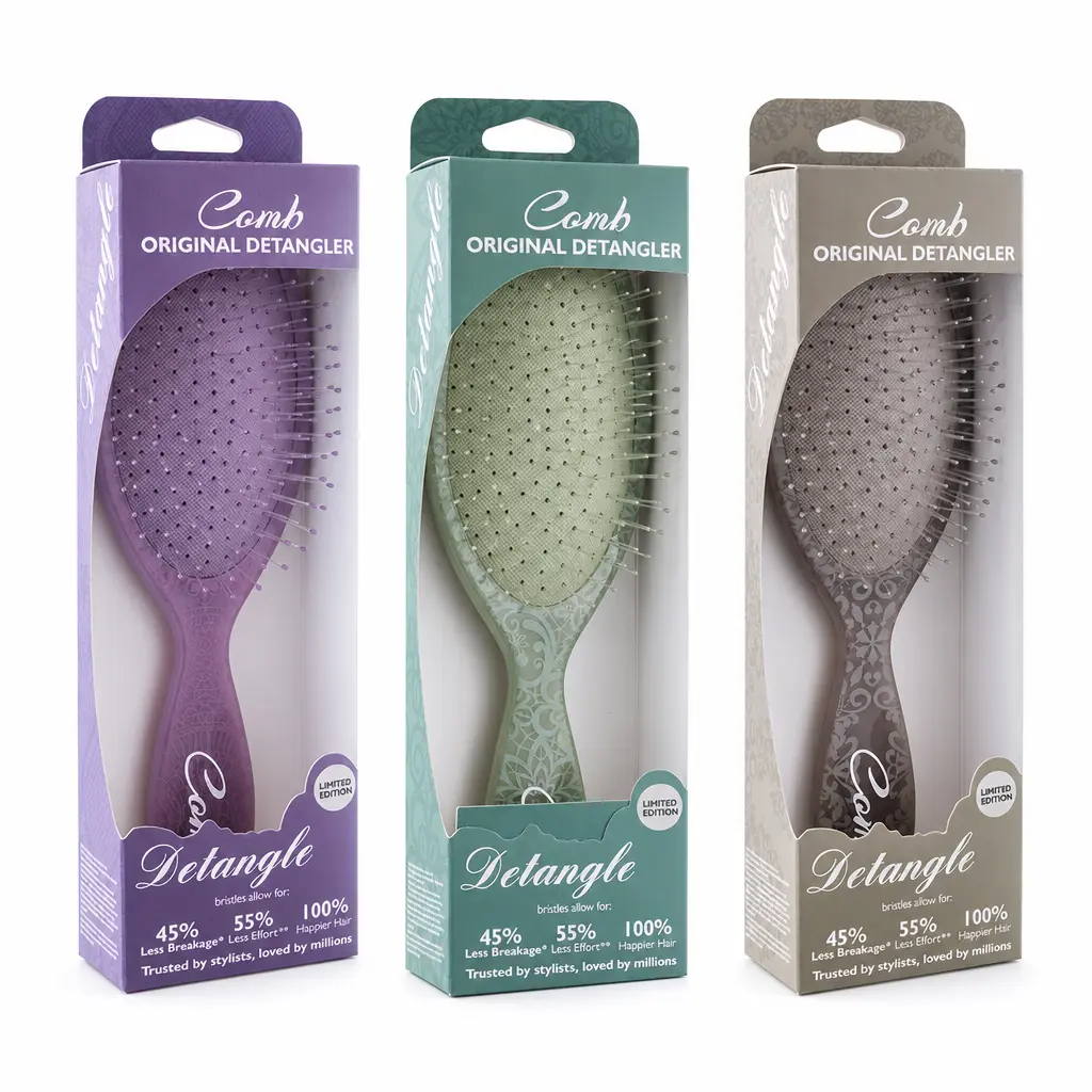 Wet Hair Comb Knotting Brush - Easy to slide over, suitable for all types of wet and dry long hair princess wet hair combs