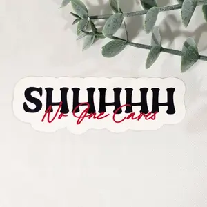 Shhh No One Cares Vinyl Sticker