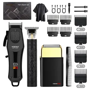 Barber-Grade Cordless Hair & Beard Trimming Gift Set｜LED Display & Fast Charge, All-in-One Multifunctional Hair Trimmer for Hair & Beard. A Premium Choice for Boyfriend/Husband