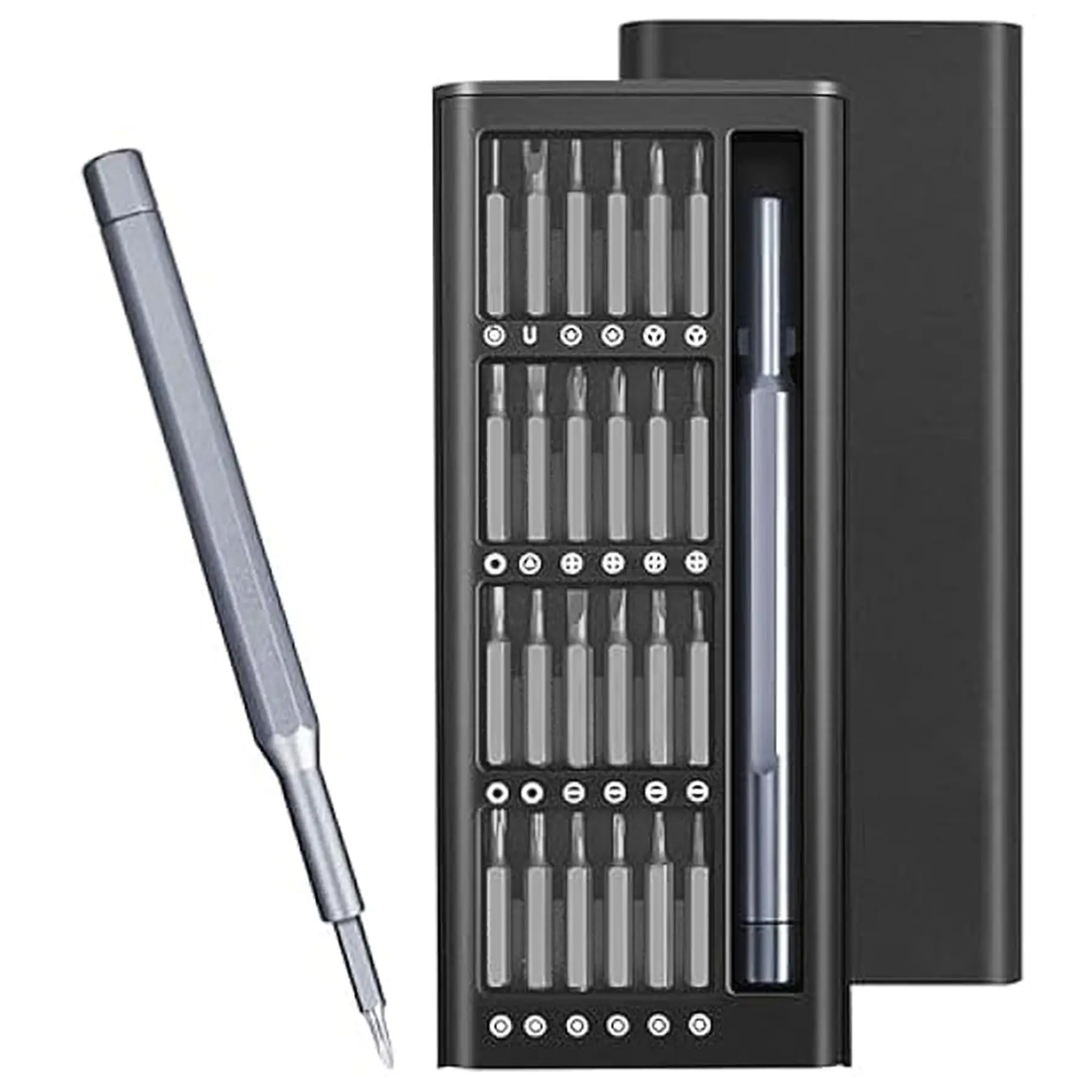 Precision Screwdriver Set (24-in-1), Mini Repair Tool Kit (includes screwdriver), suitable for MacBook, computers, laptops, iPhone, PS5, Xbox, Switch,