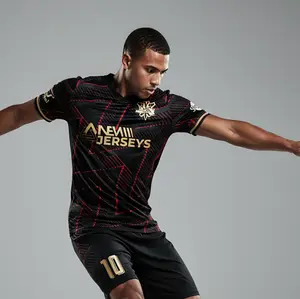 Custom Required Custom Printed Football Jersey Professional Soccer Match Wear Custom Made, No Returns Or Exchanges