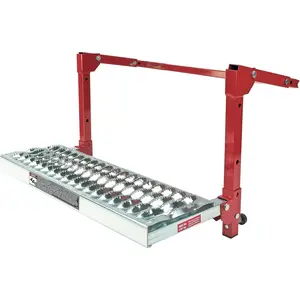 Heavy Duty Tire Step for Truck, SUV, Non-Slip Steel Surface, Adjustable to Fit Tire, Fold Flat for Storage –647596 Large, Black