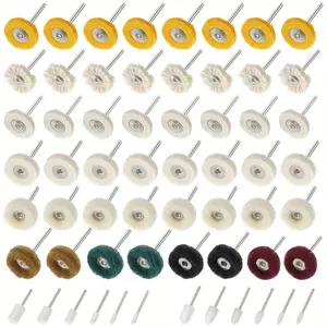 Polishing wheel set, scratch resistant grinding polishing wheel set, with handle wear-resistant brush polishing kit, rotating tool accessories, polishing wheel felt polishing wheel