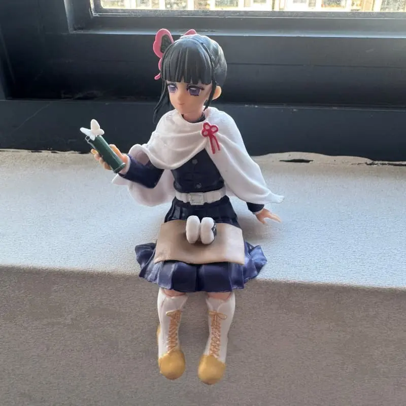 Demon Slayer Kanao PVC Anime Action Figure, Figurine, Sitting Collectible Noodle Stopper Toy for Fans