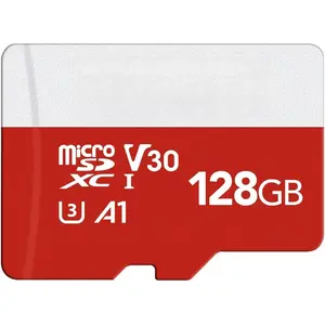 F-SID01  128GB Micro SD Card, microSDXC UHS-I Flash Memory Card with Adapter - Up to 100MB/s, A1, U3, Class10, V30, High Speed TF Card