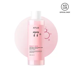 [Anua] Peach 77 Niacin Essence Toner 8.45 fl. oz. (250ml) ｜Milky Toner with Niacinamide for Radiant Skin, Korean skin care, niacinamide