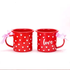Valentine's Day Water Cup, Gift for Girlfriend, Wedding Mug, Love Cup, Milk Cup, Coffee Cup, Party Gift, Heatable over Open Flame