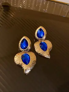 Fashion Simple Rhombic Colorful Beaded Earrings, Versatile Trendy Dangle Earings for Women, Unique Creative Jewelry Gift, High Quality Earrings