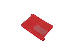 Smead 61950 End Tab Out Guides with Pockets, Poly, Letter, Red, 25/Box