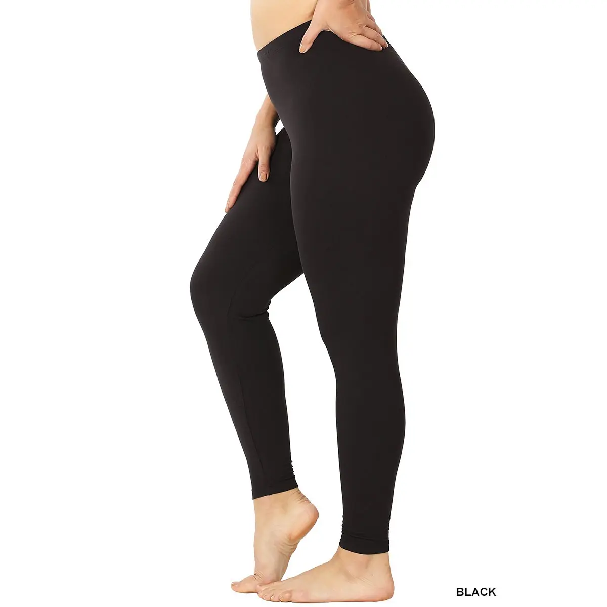 Plus Premium Microfiber Full Length Leggings