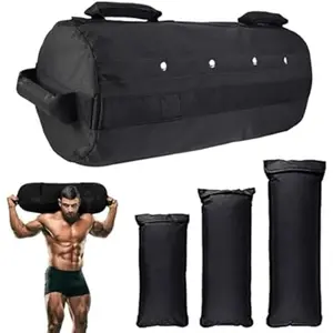 Workout Sandbag, Adjustable Weight Training Fitness Sand Bags with Multiple Handles and 3 Inner Sandbags for Heavy Duty Workout Cross Training Strength Weightlifting