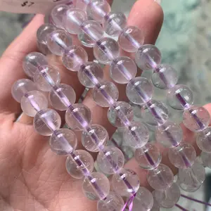 【Light Amethyst】Light Amethyst Crystal Unisex Chakra Balance Energy Accessory Perfect for Men Women Couples Friends Ideal for Daily