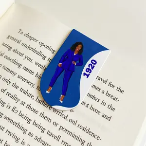 Zeta Phi Beta Magnetic Bookmark | 1920 Sorority Sister Gift | Black Woman Planner Accessory | ZPB Blue and White Page Marker | Finer Gift