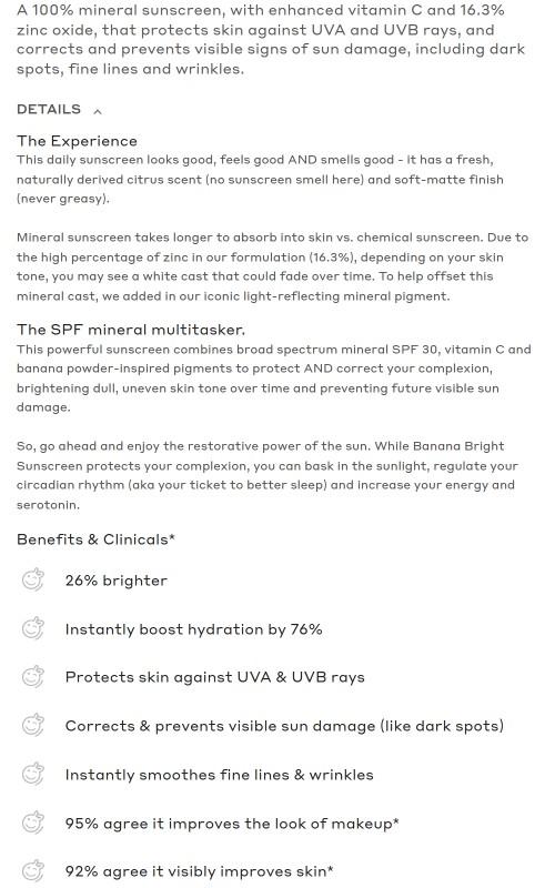 Banana Bright Mineral Sunscreen SPF 30 - Ole Henriksen