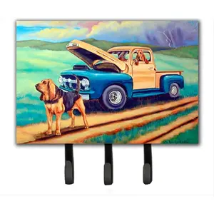 Caroline's Treasures 7513TH68 Bloodhound Metal Leash Holder, Hanger and Key Organiser