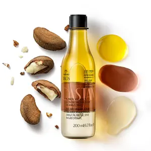 Natura Castanha Triple Phase Shower Oil, In-Shower Moisturizing Bath Oil for Soft Glowing Skin