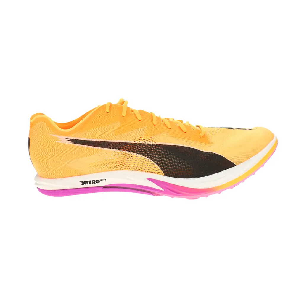 PUMA Womens Long Distance Nitro Elite 3 & Field Distance Spikes Running Sneakers Shoes - Orange