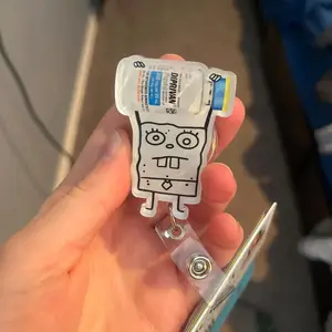 Doodle Bob Propofol- Nurse badge reel, RN, MD, critical care, ICU, healthcare, work accessory