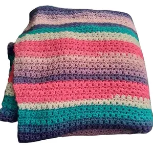 70"x70" Crochet Afghan Blanket