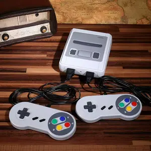 Retro two-player game console, plug and play, classic and fun - complete set includes: packaging box, game console, 2 controllers, instruction manual - perfect holiday family gift.