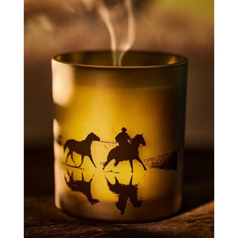 Harry's Inverness Candle Decor | Frosted Glass Vessel | Custom Artwork