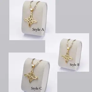 Witch Knot Nudo de bruja Golden Plated