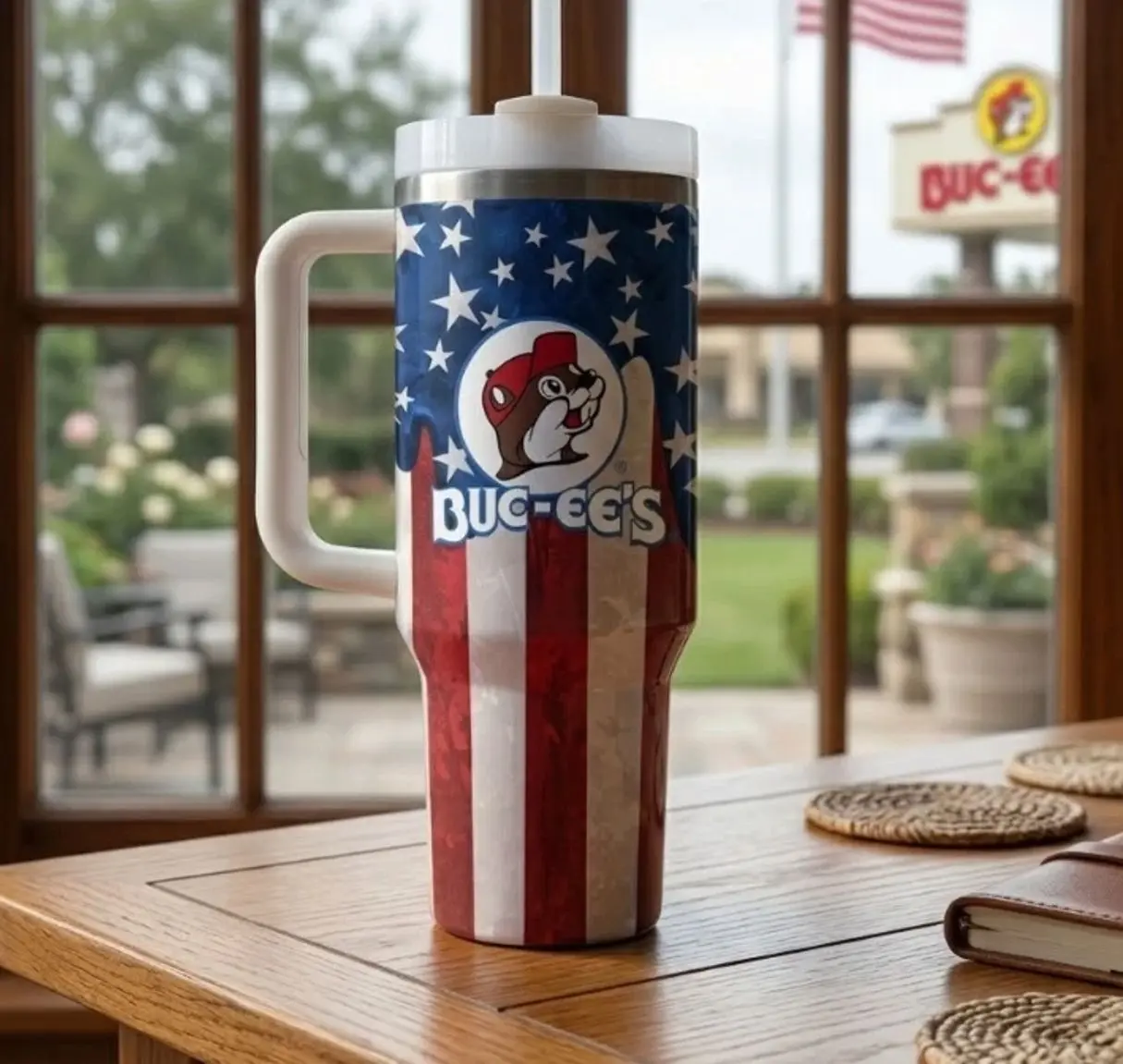 Bucees American Flag Insulated Tumbler 40oz