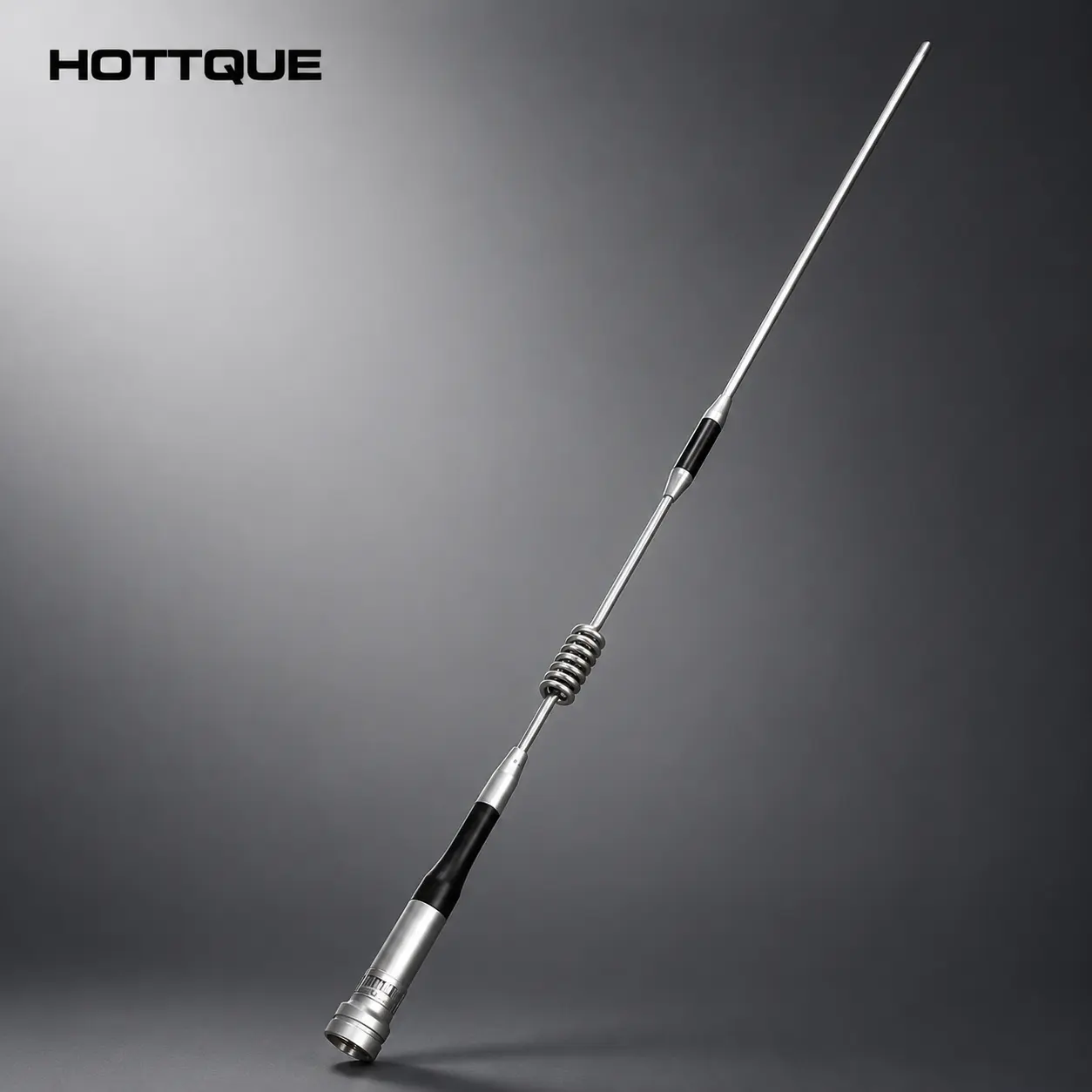 Car Radio Antenna, 40cm (15.7in) Aircraft-Grade Stainless Steel, Dual-Band VHF-UHF, Loading Coil, Signal Boost, Secure Threaded Fit, 5-Min PL-259 Connector Install, for Trucks, Jeeps, All Seasons