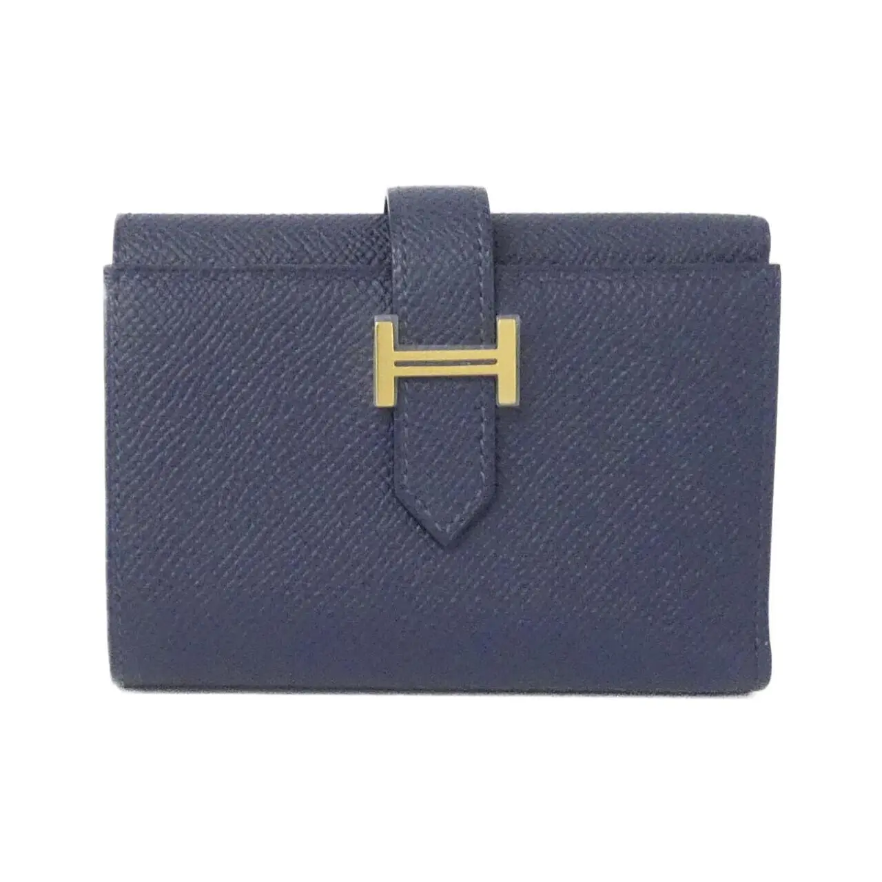 Pre-owned HERMÈS Calfskin Small Leather Goods Béarn Combine Verso Epsom Wallet