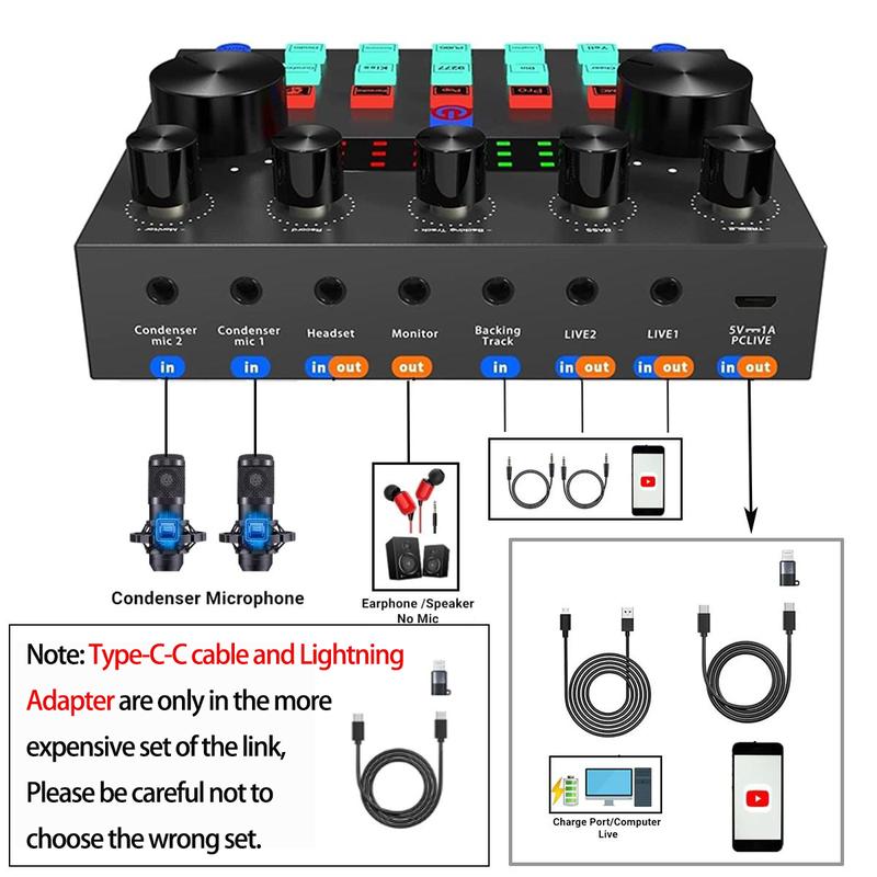 ZealSound Podcast Equipment Bundle, BM800 Podcast Microphone Bundle with V8s Voice Changer, Condenser Microphone Recording Studio Package for Podcasting Live Streaming Singing PC Mobile TikTok YouTube