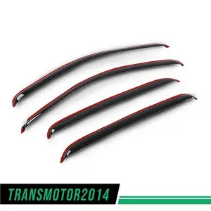Fits 07-14 Chevy Silverado GMC Sierra Crew Cab Window Visor Vent Rain Sun Guards