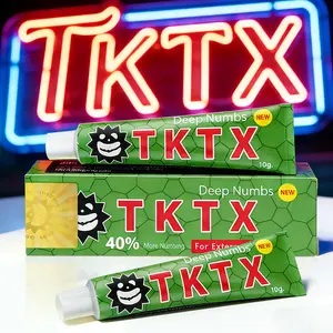 TKTX Numbing Cream (2 Pack) , Relief Cream for Tattoos, Waxing, Microneedling, Lecithin External Cream(10g) Cosmetic.