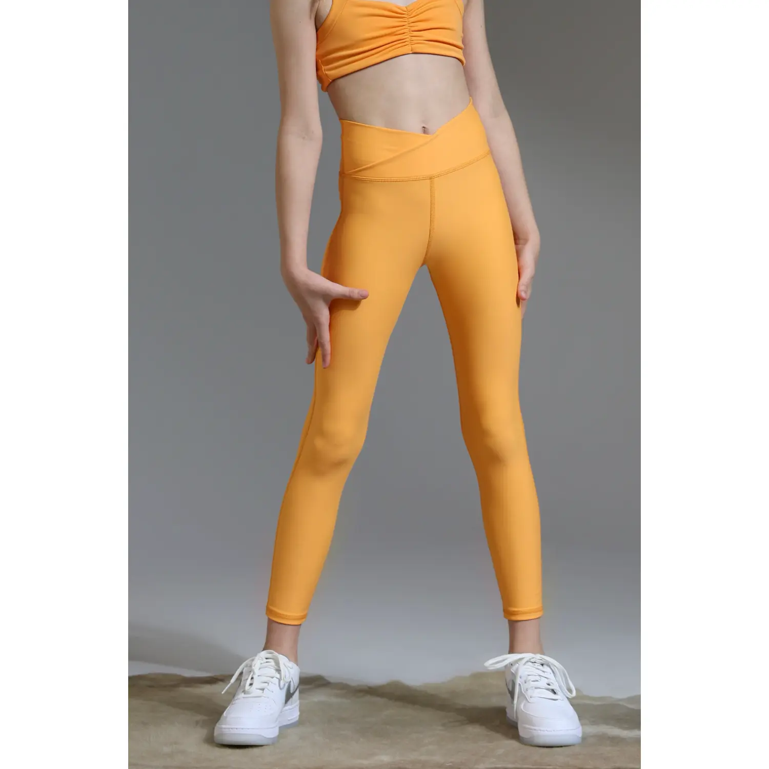 Hot Cross Leggings - Creamsicle - FINAL SALE