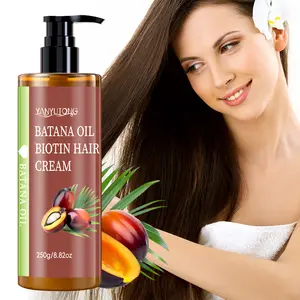 250g Batana Oil Hair Cream – Gently nourishes, smooths dry and frizzy hair, repairs damaged hair, adds shine, made with soothing botanical ingredients, suitable for sensitive scalp, moisturizes and softens hair, unisex use conditioner
