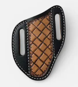 Tooled leather sheath